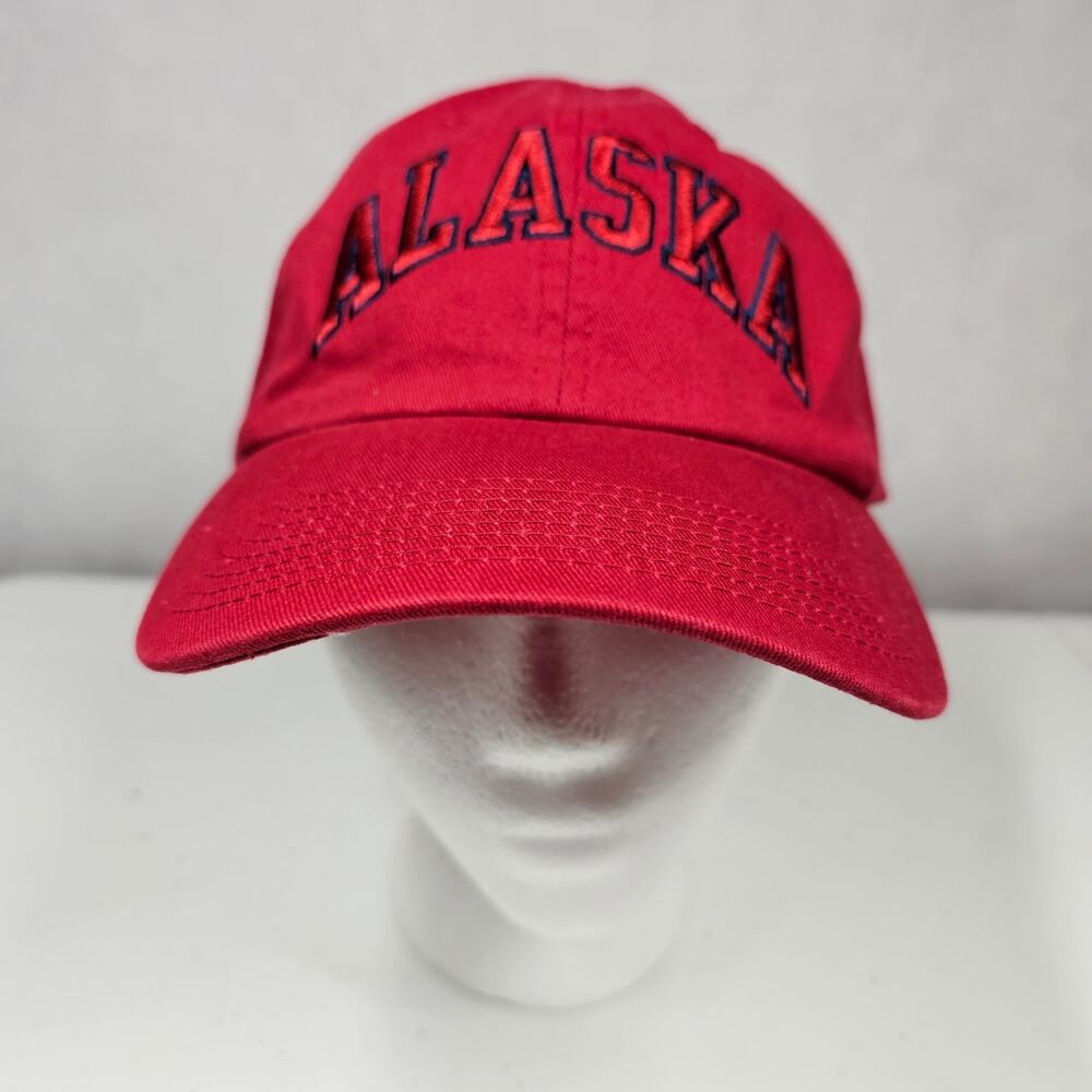 Alaska Red Adjustable Trucker Hat Ball Cap